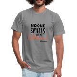 No One Smells Like my Norman B Unisex Jersey T-Shirt by Bella + Canvas - slate