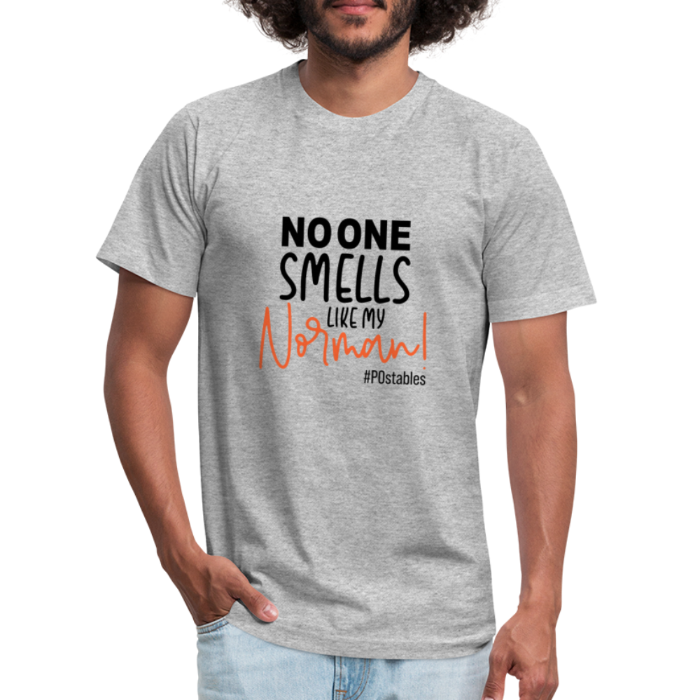 No One Smells Like my Norman B Unisex Jersey T-Shirt by Bella + Canvas - heather gray