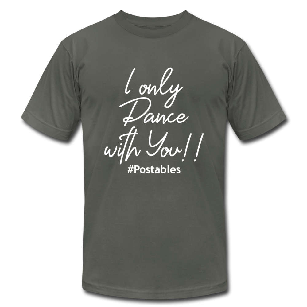 I Only Dance With You W Unisex Jersey T-Shirt by Bella + Canvas - asphalt