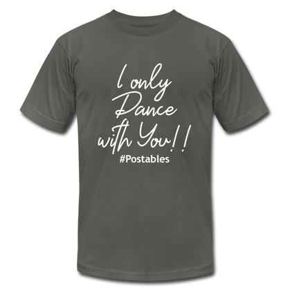 I Only Dance With You W Unisex Jersey T-Shirt by Bella + Canvas - asphalt