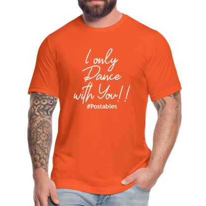 I Only Dance With You W Unisex Jersey T-Shirt by Bella + Canvas - orange