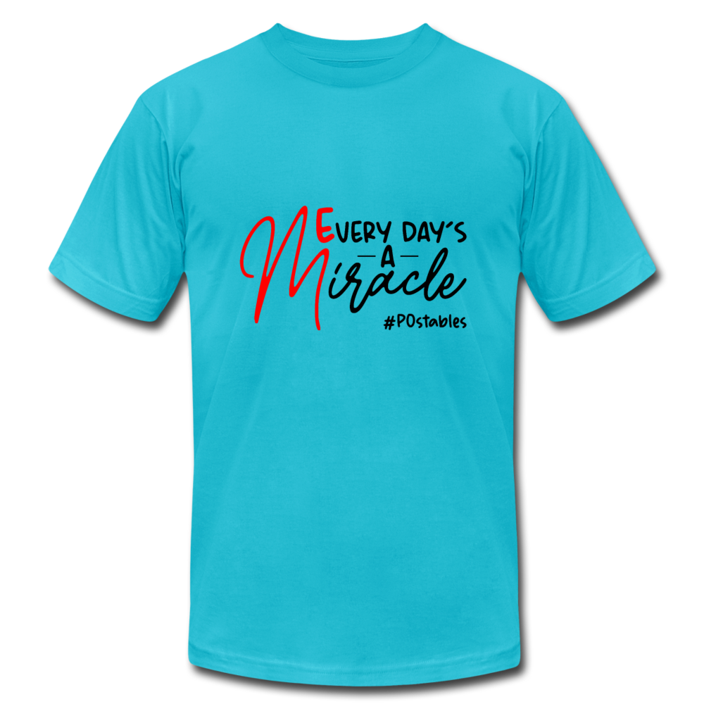 Every Day's A Miracle Canada B Unisex Jersey T-Shirt by Bella + Canvas - turquoise