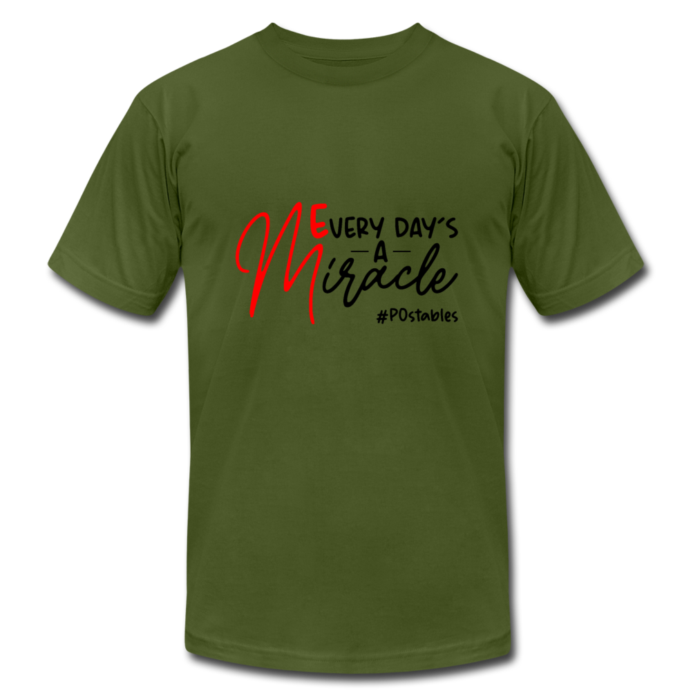 Every Day's A Miracle Canada B Unisex Jersey T-Shirt by Bella + Canvas - olive