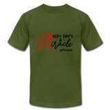 Every Day's A Miracle Canada B Unisex Jersey T-Shirt by Bella + Canvas - olive