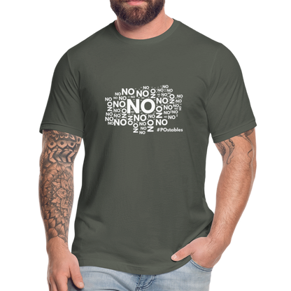 No No NO Unisex Jersey T-Shirt by Bella + Canvas - asphalt