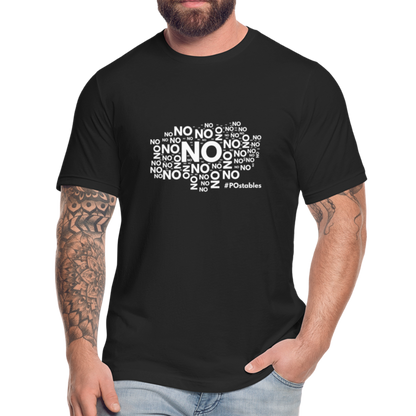 No No NO Unisex Jersey T-Shirt by Bella + Canvas - black