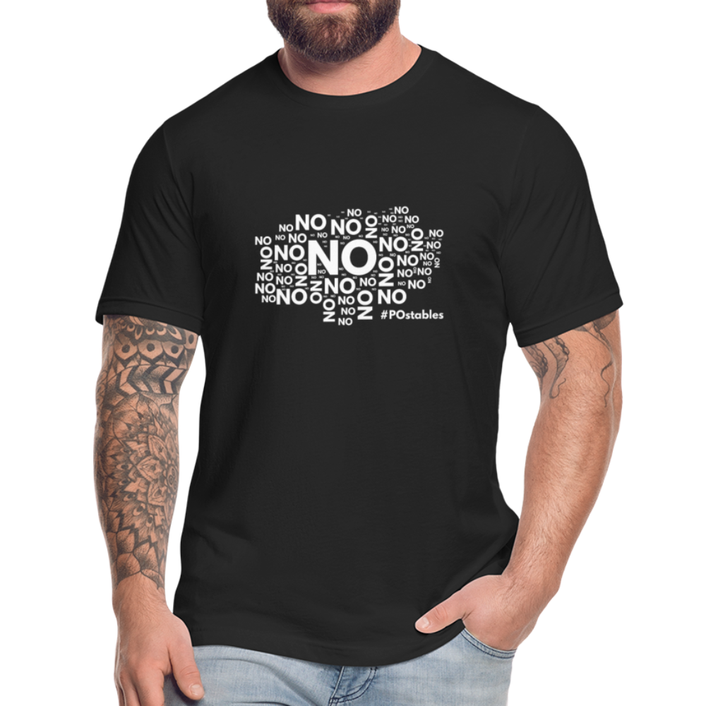 No No NO Unisex Jersey T-Shirt by Bella + Canvas - black