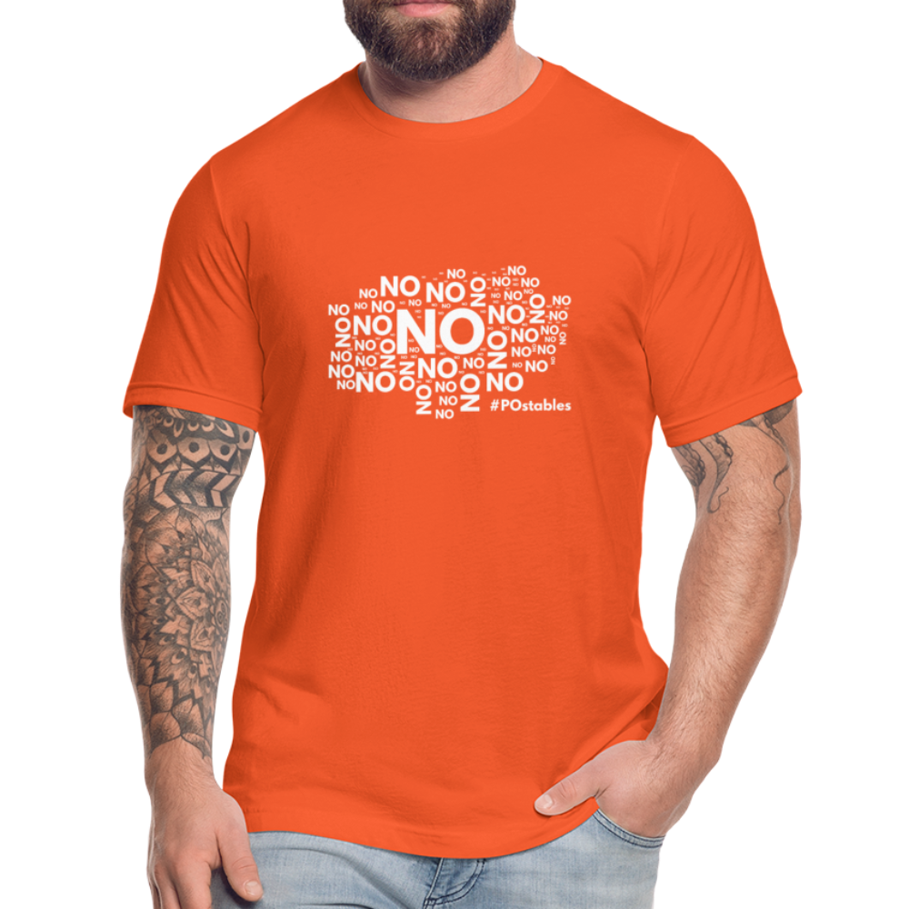 No No NO Unisex Jersey T-Shirt by Bella + Canvas - orange