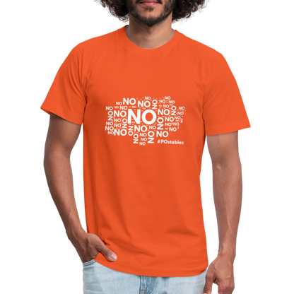 No No NO Unisex Jersey T-Shirt by Bella + Canvas - orange