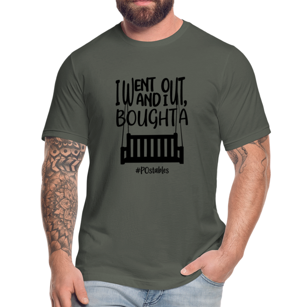 I went out, and I bought a porch swing B Unisex Jersey T-Shirt by Bella + Canvas - asphalt