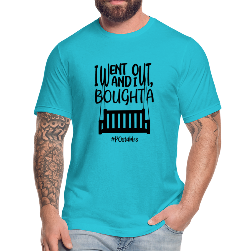 I went out, and I bought a porch swing B Unisex Jersey T-Shirt by Bella + Canvas - turquoise