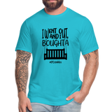 I went out, and I bought a porch swing B Unisex Jersey T-Shirt by Bella + Canvas - turquoise
