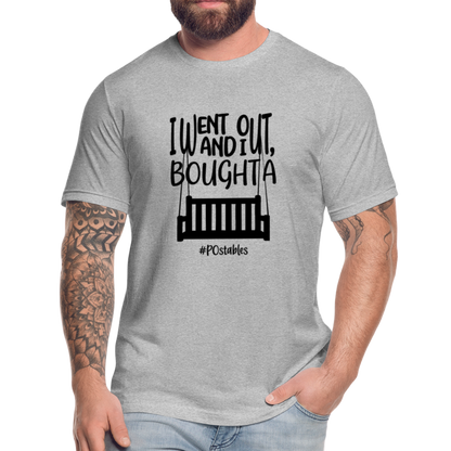 I went out, and I bought a porch swing B Unisex Jersey T-Shirt by Bella + Canvas - heather gray