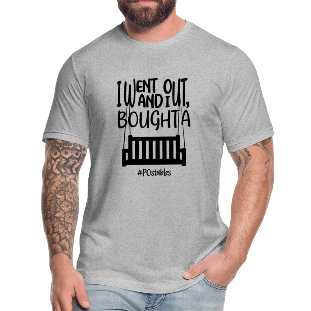 I went out, and I bought a porch swing B Unisex Jersey T-Shirt by Bella + Canvas - heather gray