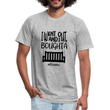 I went out, and I bought a porch swing B Unisex Jersey T-Shirt by Bella + Canvas - heather gray