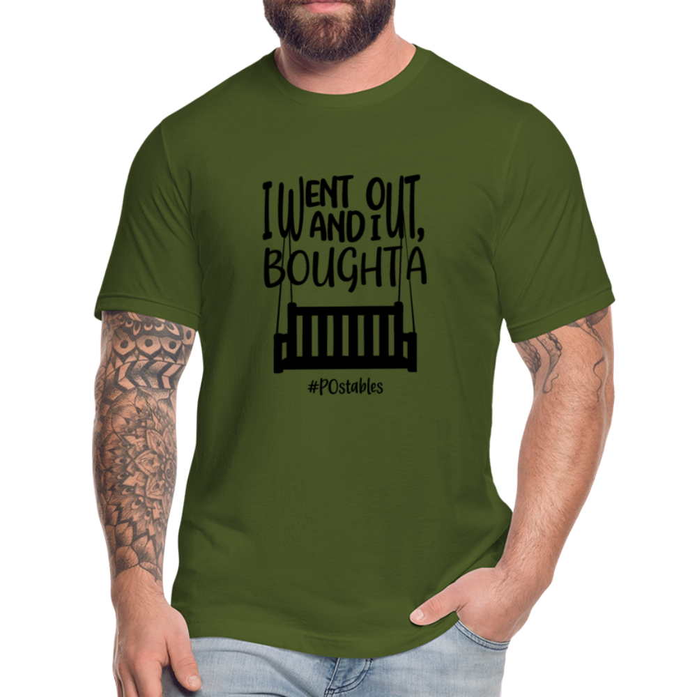 I went out, and I bought a porch swing B Unisex Jersey T-Shirt by Bella + Canvas - olive