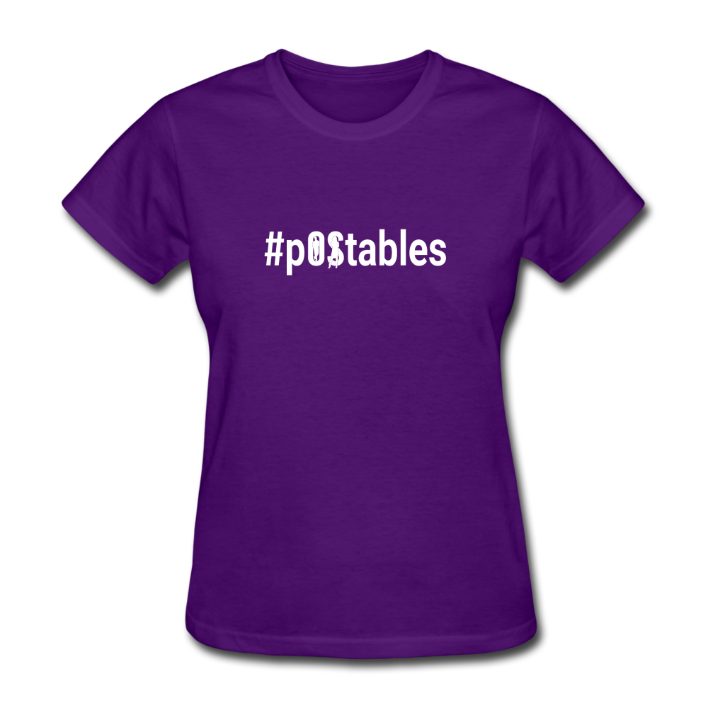 #POstables Outline W Women's T-Shirt - purple
