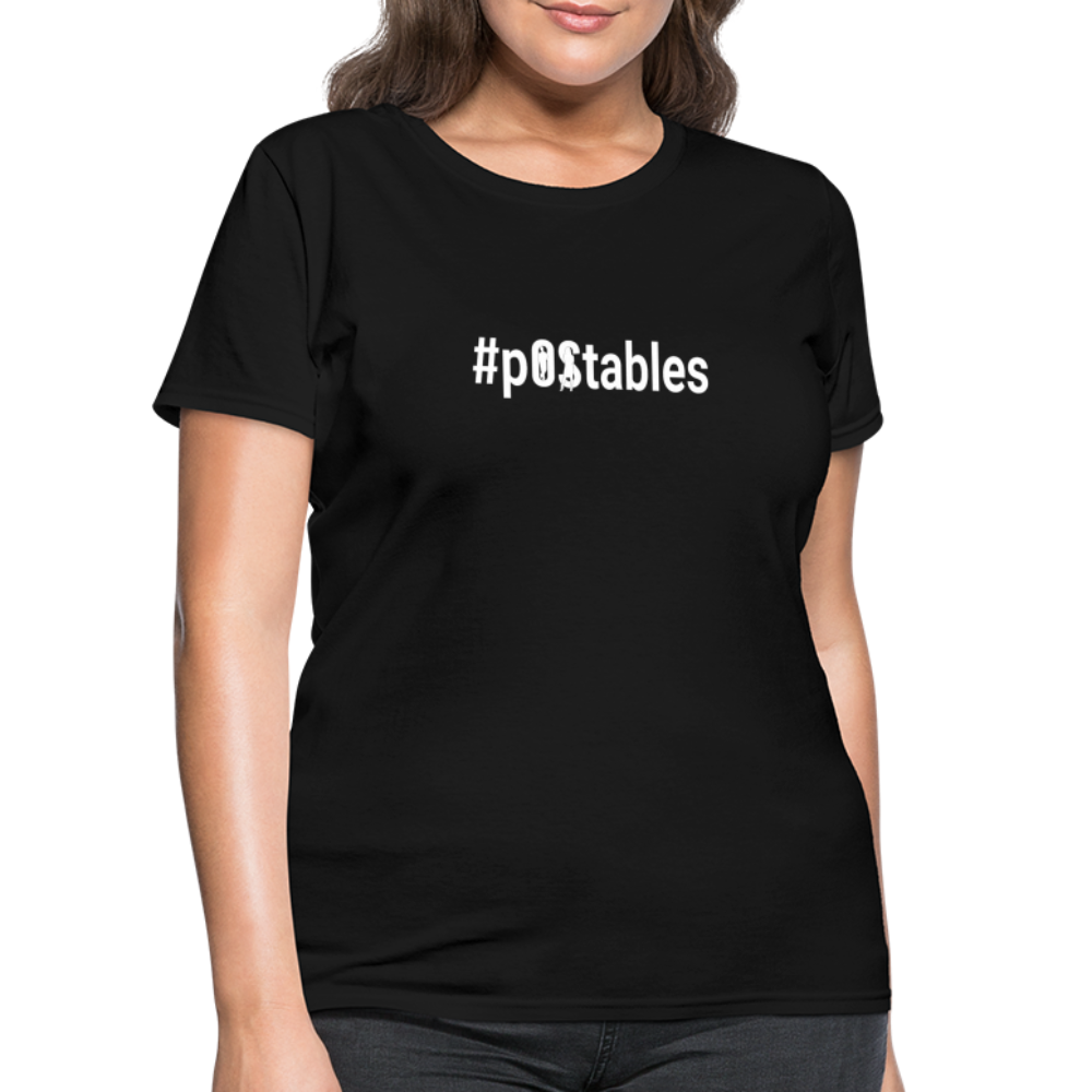 #POstables Outline W Women's T-Shirt - black