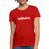 #POstables Outline W Women's T-Shirt - red