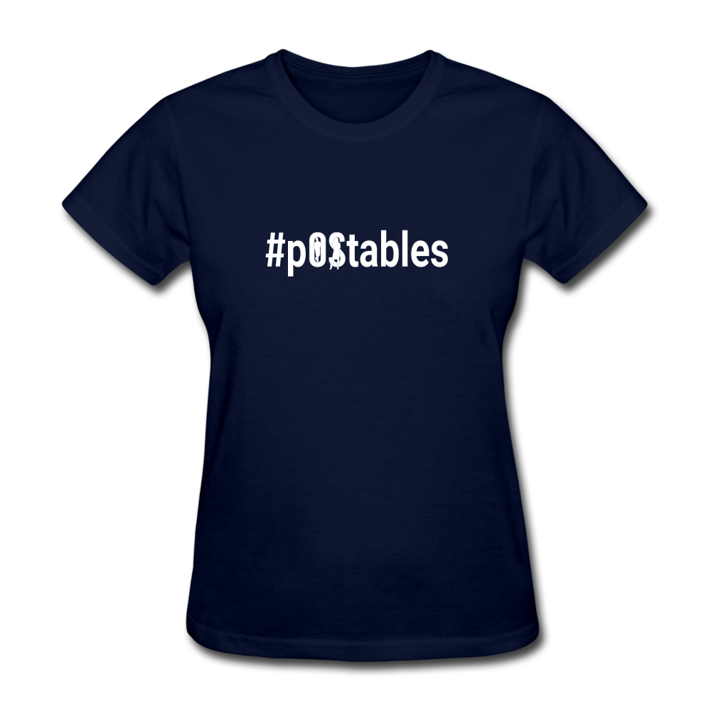 #POstables Outline W Women's T-Shirt - navy