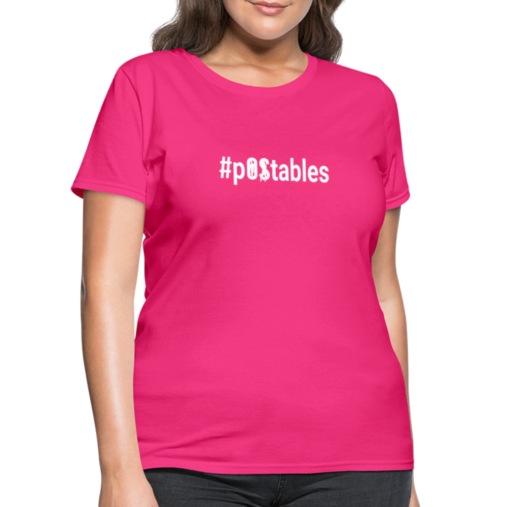 #POstables Outline W Women's T-Shirt - fuchsia