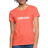 #POstables Outline W Women's T-Shirt - heather coral