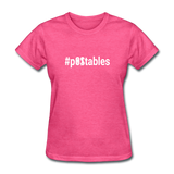 #POstables Outline W Women's T-Shirt - heather pink