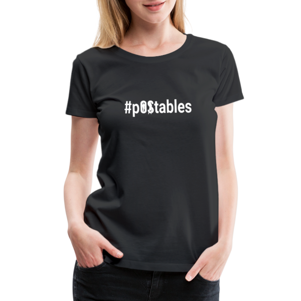 #POstables Outline W Women’s Premium T-Shirt - black