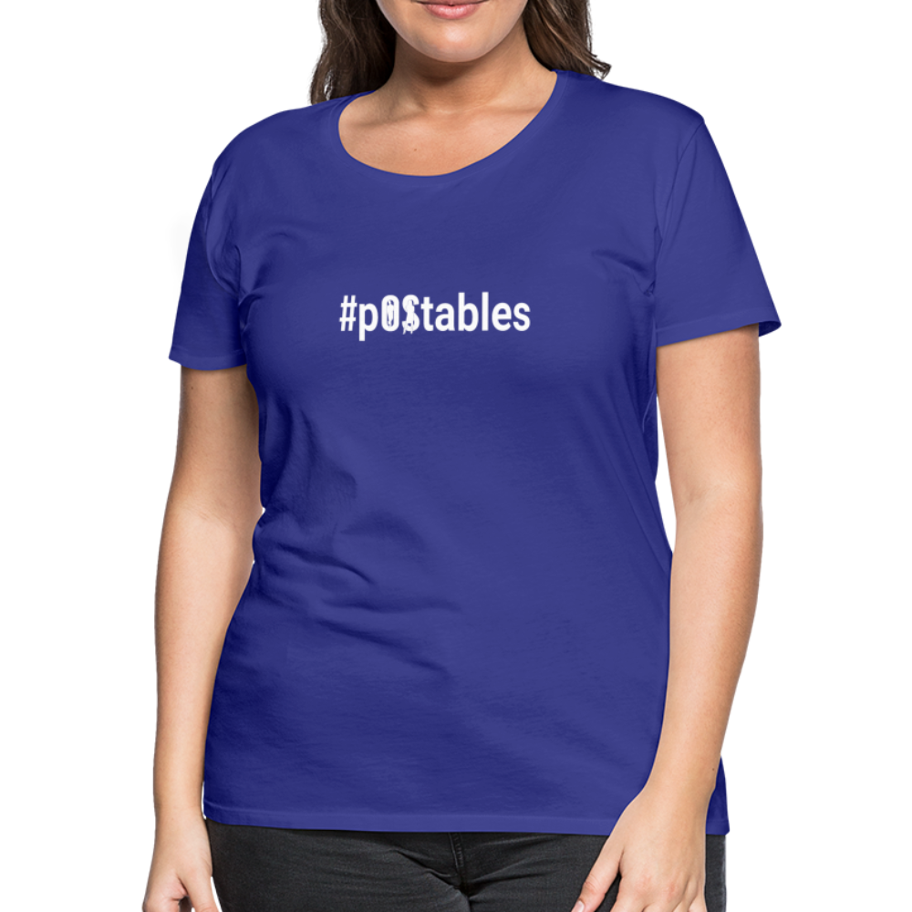 #POstables Outline W Women’s Premium T-Shirt - royal blue