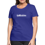 #POstables Outline W Women’s Premium T-Shirt - royal blue