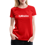 #POstables Outline W Women’s Premium T-Shirt - red
