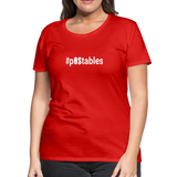 #POstables Outline W Women’s Premium T-Shirt - red