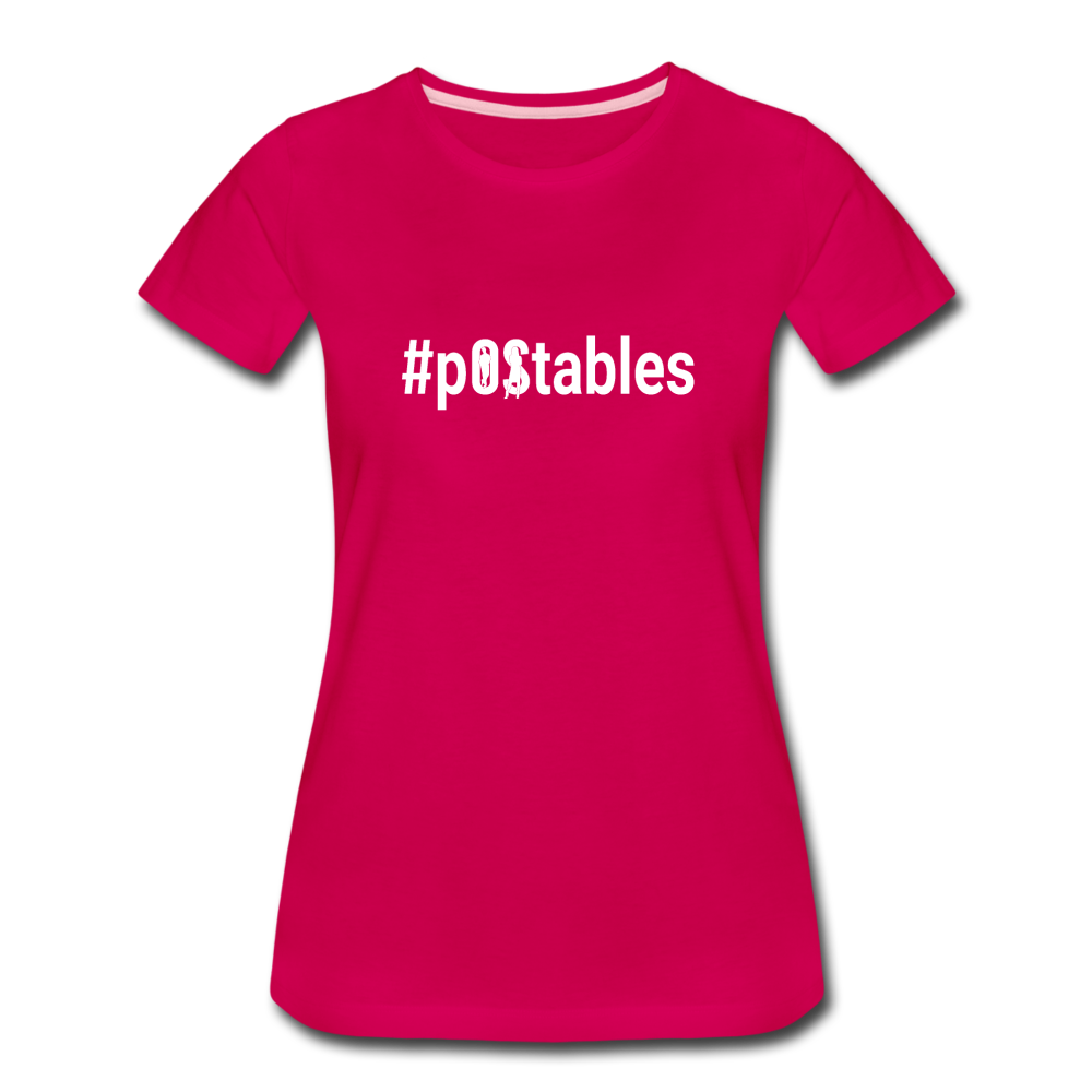 #POstables Outline W Women’s Premium T-Shirt - dark pink