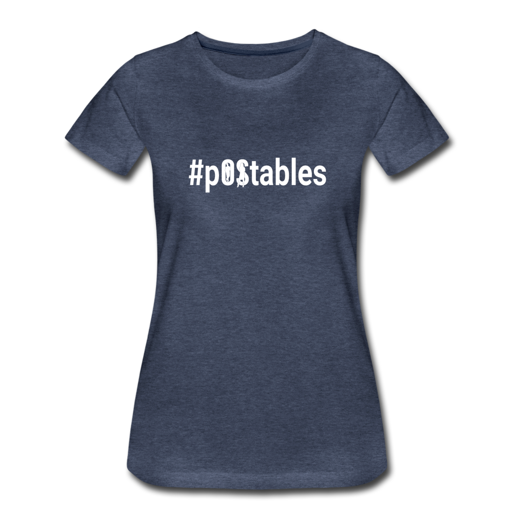 #POstables Outline W Women’s Premium T-Shirt - heather blue