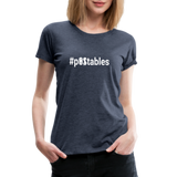 #POstables Outline W Women’s Premium T-Shirt - heather blue
