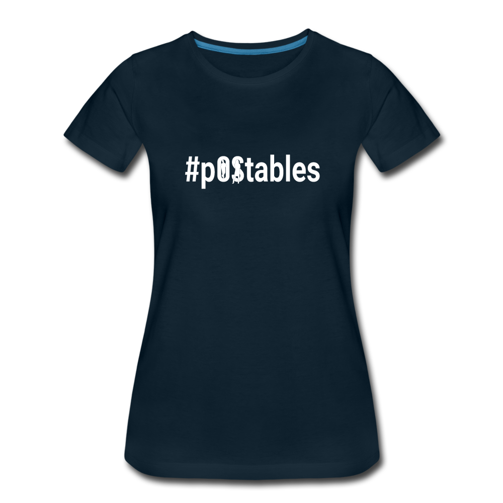 #POstables Outline W Women’s Premium T-Shirt - deep navy
