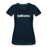 #POstables Outline W Women’s Premium T-Shirt - deep navy
