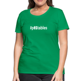 #POstables Outline W Women’s Premium T-Shirt - kelly green