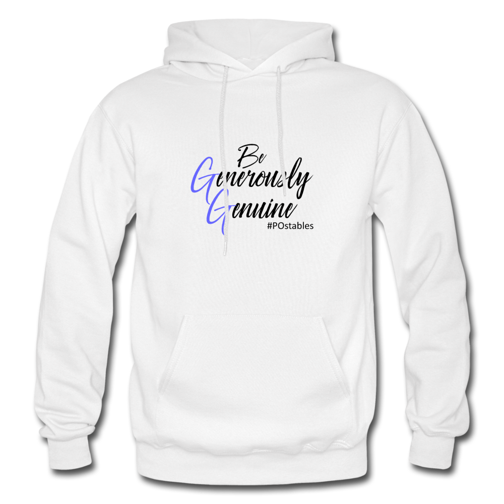 Be Generously Genuine B Gildan Heavy Blend Adult Hoodie - white