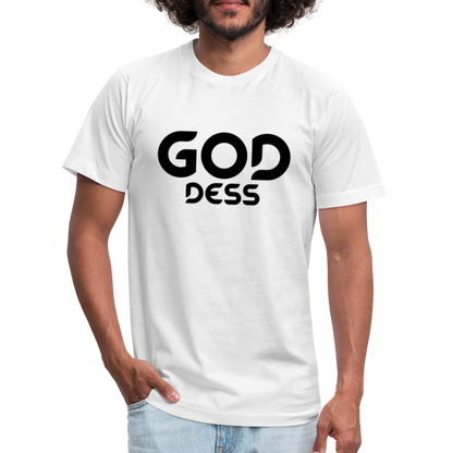 Goddess B Unisex Jersey T-Shirt by Bella + Canvas - white