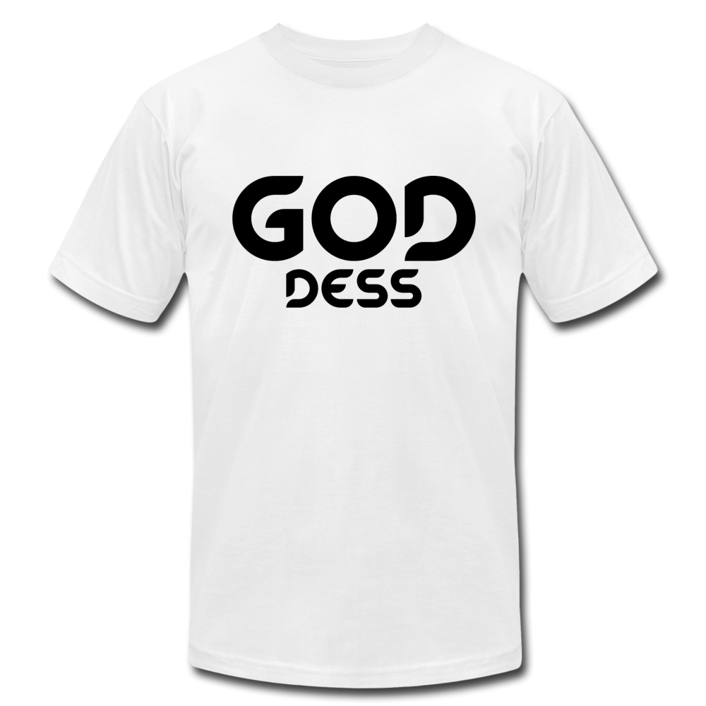 Goddess B Unisex Jersey T-Shirt by Bella + Canvas - white