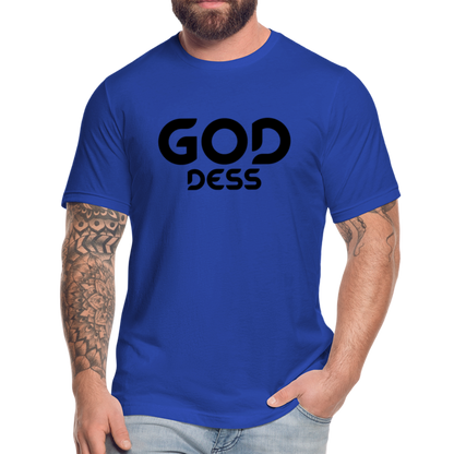 Goddess B Unisex Jersey T-Shirt by Bella + Canvas - royal blue