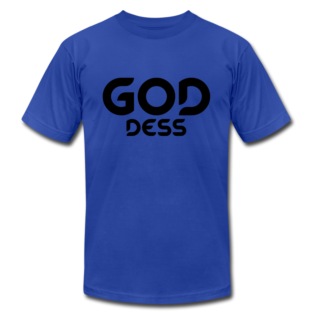 Goddess B Unisex Jersey T-Shirt by Bella + Canvas - royal blue