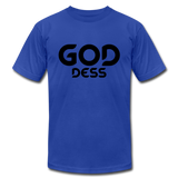 Goddess B Unisex Jersey T-Shirt by Bella + Canvas - royal blue