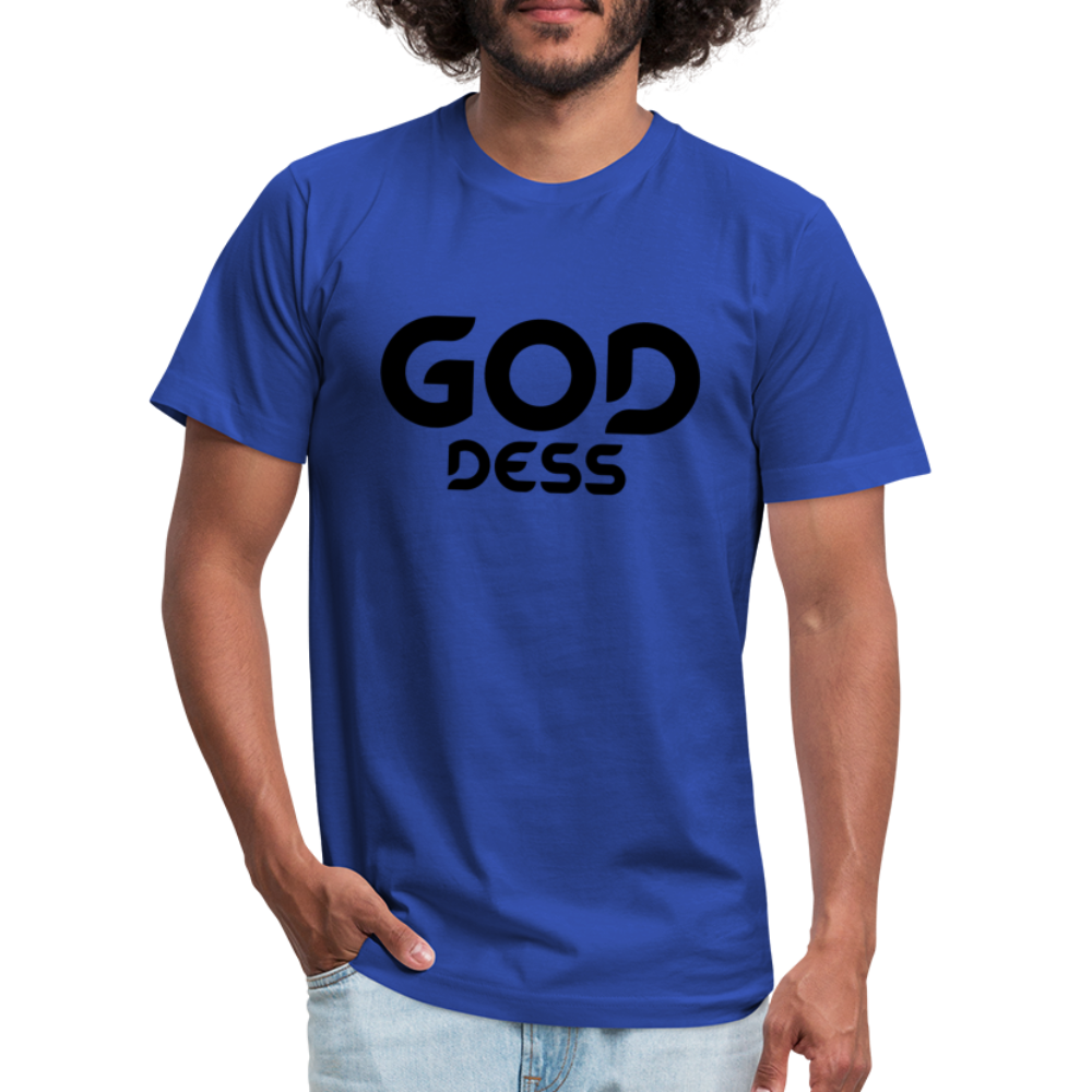 Goddess B Unisex Jersey T-Shirt by Bella + Canvas - royal blue