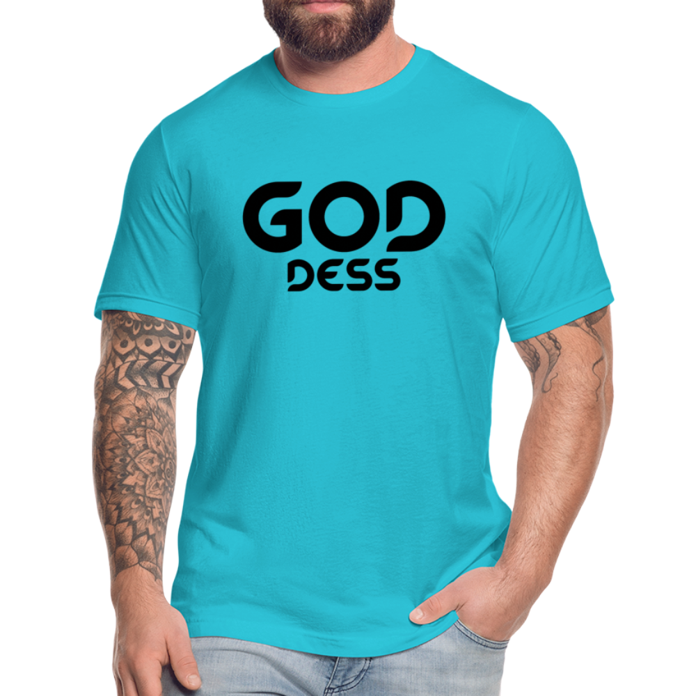 Goddess B Unisex Jersey T-Shirt by Bella + Canvas - turquoise
