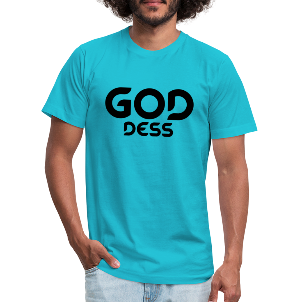 Goddess B Unisex Jersey T-Shirt by Bella + Canvas - turquoise