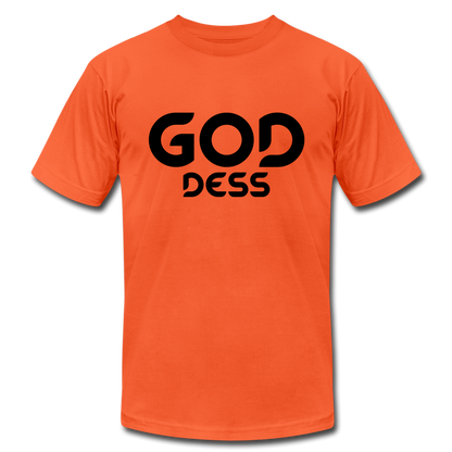 Goddess B Unisex Jersey T-Shirt by Bella + Canvas - orange