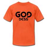 Goddess B Unisex Jersey T-Shirt by Bella + Canvas - orange