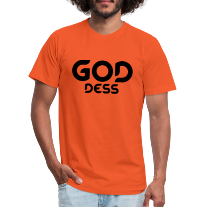 Goddess B Unisex Jersey T-Shirt by Bella + Canvas - orange